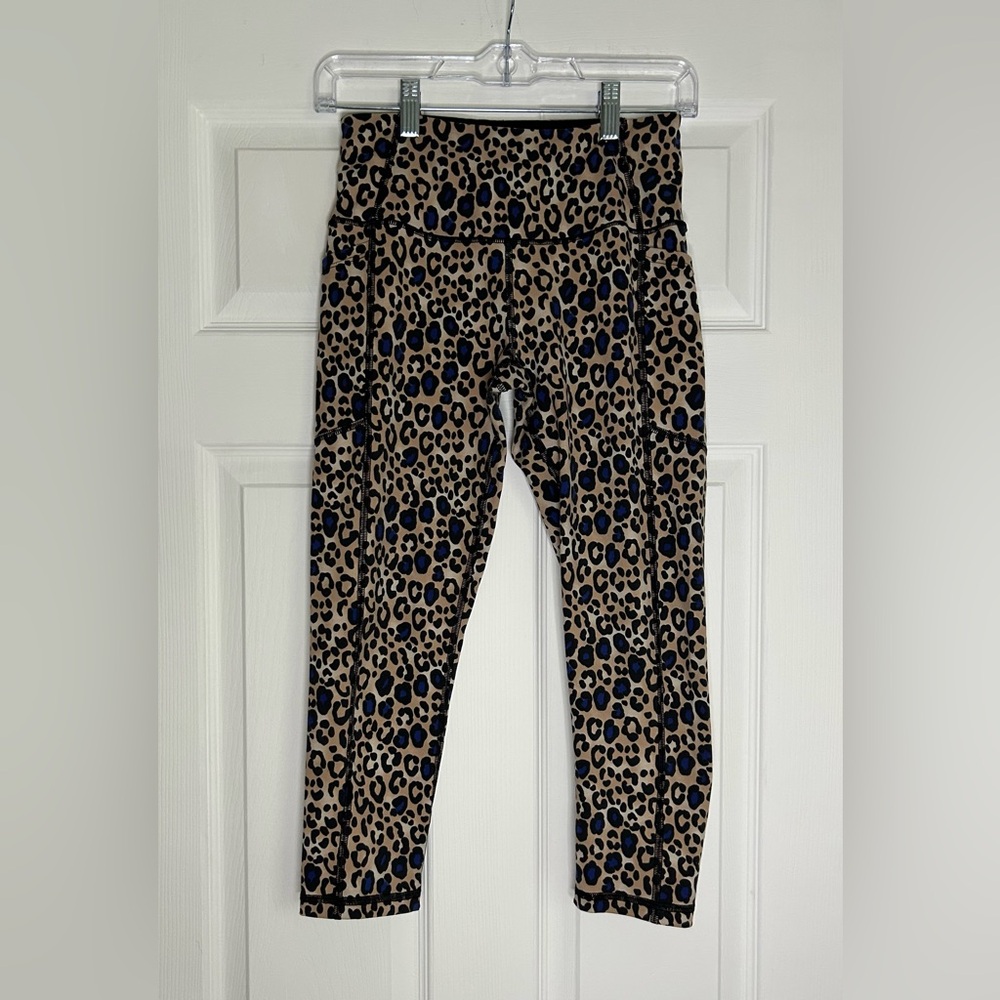 Victoria's Secret Animal Print Leggings - Black and Tan